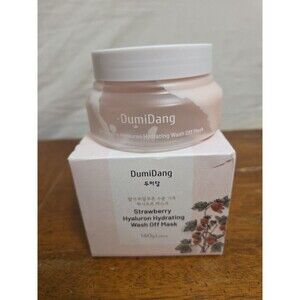 DumiDang Strawberry Hyaluron Hydrating Wash Off Mask. Korean Skin Care 4.94oz